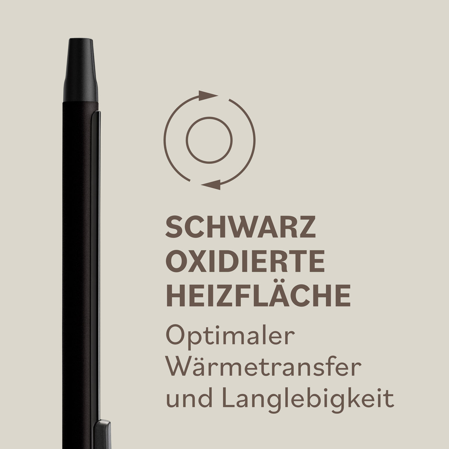 Lockenstab mit Klammer - &Oslash; 16mm